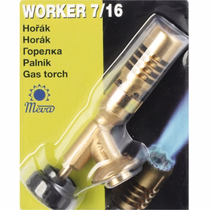 Meva WORKER gas torch for cartridge with 7/16-inch valve, 1.8 kW