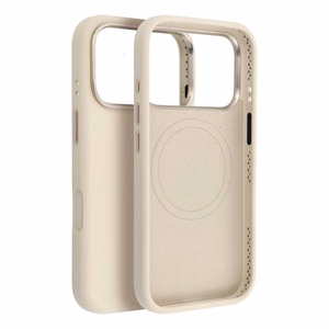 Dėklas skirtas iPhone 15 PRO Forcell F-Protect Frame Premium suderinamas su Magsafe senovinė balta