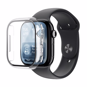 AmazingThing Radix grūdintas stiklas su dėklu Apple Watch Series 11 42mm - Skaidrus