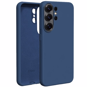 Etteri Silikoninis Mag dėklas for Samsung Galaxy S26 Ultra tamsiai mėlynas