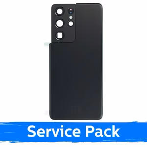 Galinis dangtelis suderinamas su Samsung G998 S21 Ultra / Phantom juoda / (Service Pack)