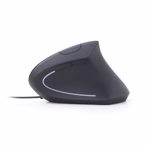 GEMBIRD MUS-ERGO-01 ergonominė optinė USB Type-A pelė, juoda