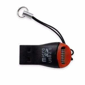Card reader (microSD, USB 2.0) black