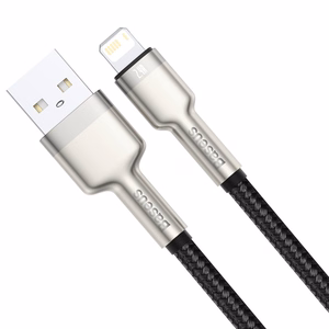 USB кабель для Lightning Baseus Cafule, 2.4A, 1м (чёрный)