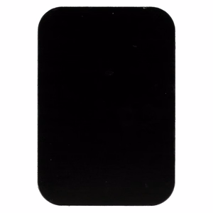 Metalinė plokštelė magnetiniams laikikliams - stačiakampė 45x65mm juoda