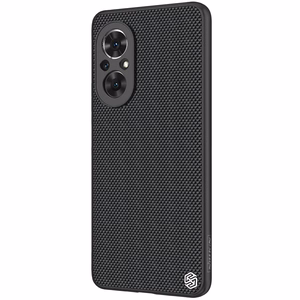 Nillkin Textured dėklas patvarus sustiprintas dėklas su gelio rėmu ir nailono nugarėle Honor 50 SE juodas