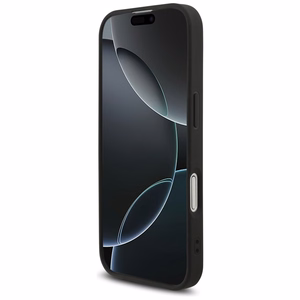 Dėklas Guess PU 4G Metal Logo Strap Apple iPhone 17 juodas