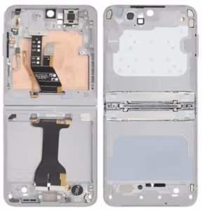 Средняя рамка Samsung F741 Z Flip6 5G Silver Shadow оригинал (б/у Grade A)