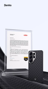 Benks Magnetic Armor Pro Grid Kevlar чехол Metal Frame 600D (H050) для Samsung Galaxy S26 Ultra чёрный