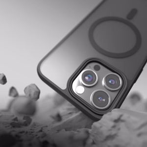 Чехол Etteri Matt Mag для iPhone 15 Pro 6,1" чёрный