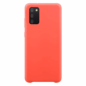 Silicone Чехол мягкий гибкий резиновый для Samsung Galaxy A03s красный