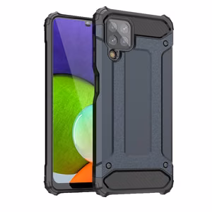 Dėklas telefonui Samsung Galaxy A22 4G hibridinis tvirtas dėklas mėlynas