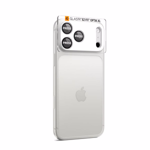 Spigen Optik Pro XL kameros stiklas iPhone 17 Pro sidabrinis