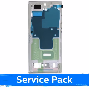Средняя рамка корпуса для Samsung S918 S23 Ultra / кремовый / (Service Pack)