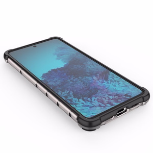 Honeycomb dėklas šarvuotas dėklas su geliniu rėmeliu Samsung Galaxy A73 permatomas