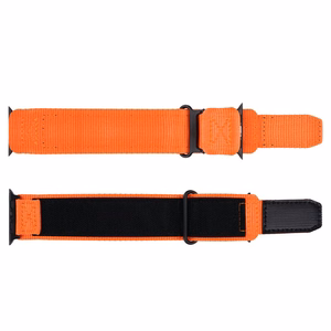 FORCELL F-DESIGN FA05 nailoninis dirželis APPLE laikrodžiui 42 / 44 / 45 / 49 mm oranžinis