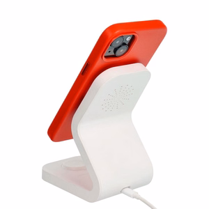 Dėklas Leather Mag Cover (MagSafe) skirtas iPhone 16 Plus raudonas