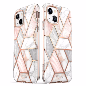 Supcase Cosmo чехол для iPhone 14 Plus - розовый мрамор