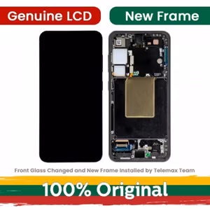 LCD ekranas skirtas Samsung S921 S24 su rėmeliu / Žadeito žalia / (Atnaujintas: Telemax)