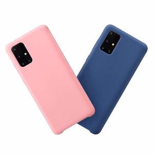 Silicone Чехол мягкий гибкий резиновый для Samsung Galaxy A03s красный