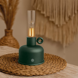 Forever Light Vintage Petroleum LED lempa FLR-04 butelio žalia