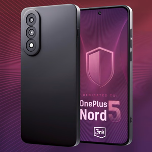 3mk matinės dangos dėklas telefonui OnePlus Nord 5 - matinės juodos spalvos