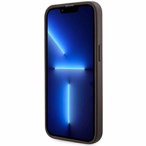 Guess GUHMP13LP4RPSW iPhone 13 Pro / 13 6.1" rudas/rudas kietas dėklas 4G Printed Stripes MagSafe