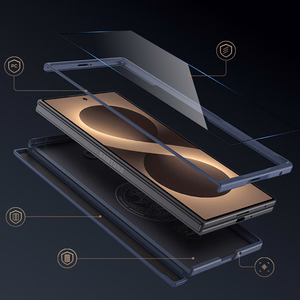 Benks Magnetic Armor Grid Pro Grand Combo dėklas (C.K.FL.SA.BE.C051), skirtas Samsung Galaxy Z Fold 8 Ultra, mėlynas
