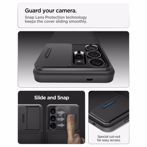Spigen Optik Armor чехол для Samsung Galaxy S26 Ultra чёрный