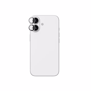 AmazingThing Objektyvo Stiklas iPhone 17 su Sidabriniu Aliuminio Rėmu