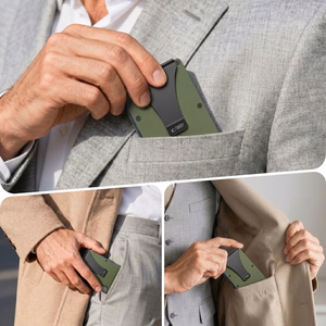 Tech-Protect Thorn piniginė su RFID apsauga – žalia