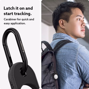 Spigen Vault dėklas Apple AirTag įrenginiui – matinė juoda