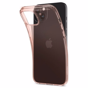 Spigen Crystal Flex чехол для iPhone 15 Plus - розовый/прозрачный