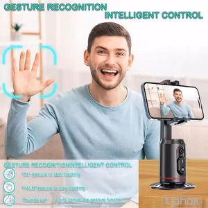 T-PHOX iCircle stabilizatorius/trikojis su AI 360 veido sekimu, juodas laikiklis
