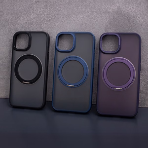 Magnetinis besisukantis dėklas telefonui iPhone 14 Pro 6,1" tamsiai mėlynas