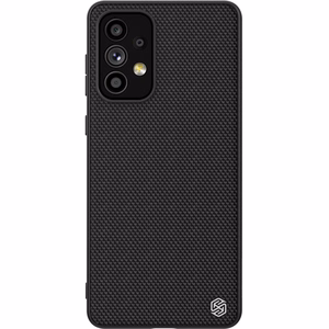 Nillkin Textured Case прочный усиленный чехол с гелевой рамкой и нейлоновой задней панелью для Samsung Galaxy A73 чёрный
