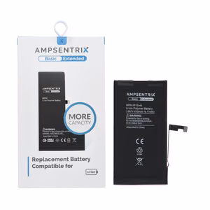 AmpSentrix Basic baterija iPhone 15 Plus (didelė talpa 4700 mAh)