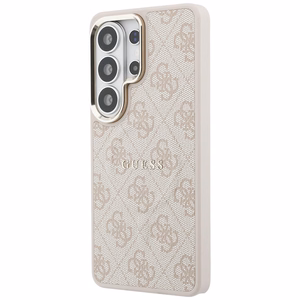 Guess чехол 4G Embossed Ring MagSafe Samsung Galaxy S26 Ultra розовый
