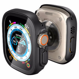 Spigen Thin Fit 360 dėklas, skirtas Apple Watch Ultra 49 mm, juodas
