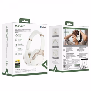 Bluetooth Earphone Acefast "H2" White (Bluetooth 5.3 / Active Noise Cancellation)