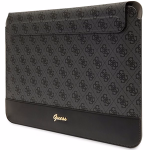 Guess 4G Stripe Metal Logo dėklas 14" nešiojamam kompiuteriui - juodas