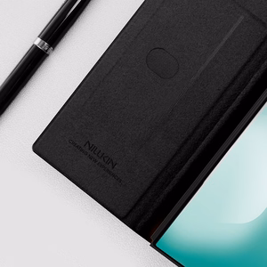 Nillkin Qin Pro dėklas Samsung Galaxy Z Fold 7 su S Pen Space - juodas