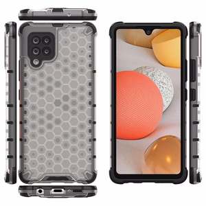 Honeycomb Case броневой чехол с TPU бампером для Samsung Galaxy A42 5G прозрачный