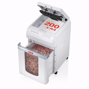 Popieriaus smulkintuvas su automatiniu padavimo mechanizmu HSM Autofeed X200, 30 l, P4, 4 x 12 mm