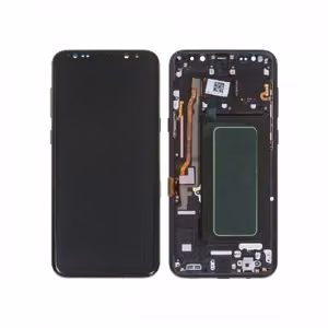LCD ekranas, suderinamas su Samsung G955 S8 Plus su rėmeliu / Midnight Black / HQ