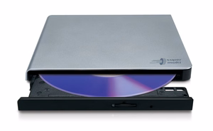 Hitachi-LG Slim Portable DVD-Writer optinių diskų įrenginys DVD±RW Sidabras