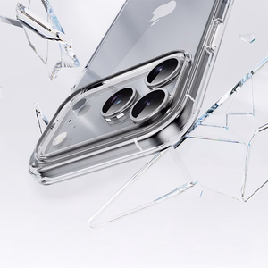 Rock Crystal Shield Serijos Dėklas Iphone 17 Pro permatomas