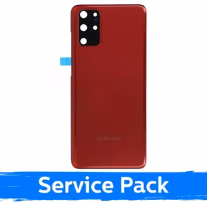 Galinis dangtelis suderinamas su Samsung G985 S20 Plus / Aura raudona / (Service Pack)