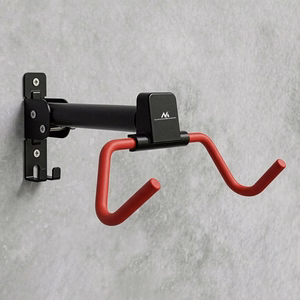 Maclean Horizontal Wall-Mounted Bike Rack, Steel, Max. Load 30 kg, Adjustable Angle, MC-172