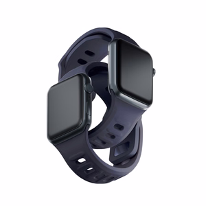 38/40/41/42 mm Gray (small) - 3mk Silicone Watch Strap for Apple